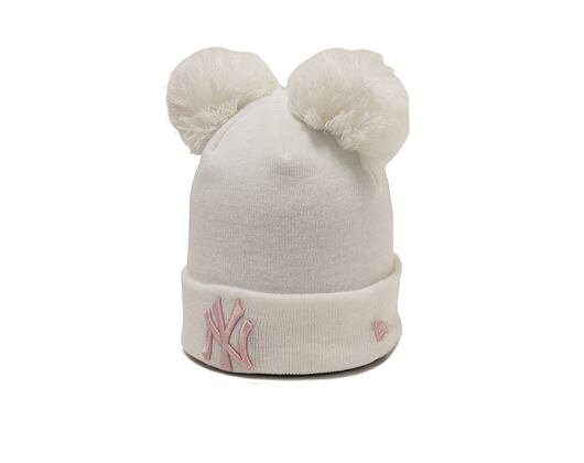Dětský Kulich New Era New York Yankees Double Bobble Knit White/Pink Child