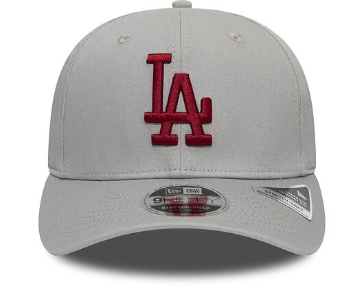 Kšiltovka New Era 9FIFTY Los Angeles Dodgers Stretch Snap Tonal Gray/Cardinal