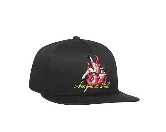 Kšiltovka HUF Seee You In Hell Snapback Cap Black