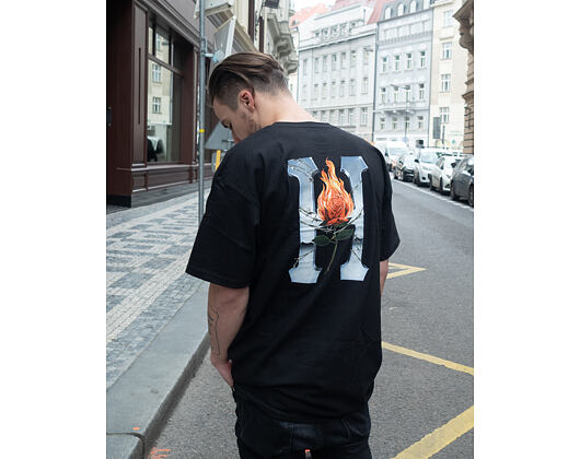 Triko HUF Ember Rose Classic H T-Shirt Black TS00907 02