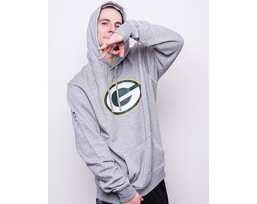 Mikina New Era Green Bay Packers Team Logo Heather Grey