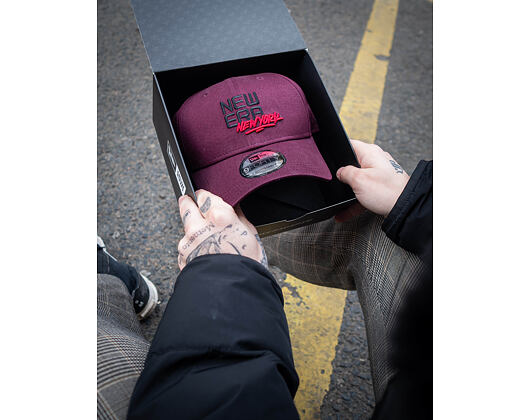 Kšiltovka New Era 9FORTY Contemporary New York Pakck Burgundy
