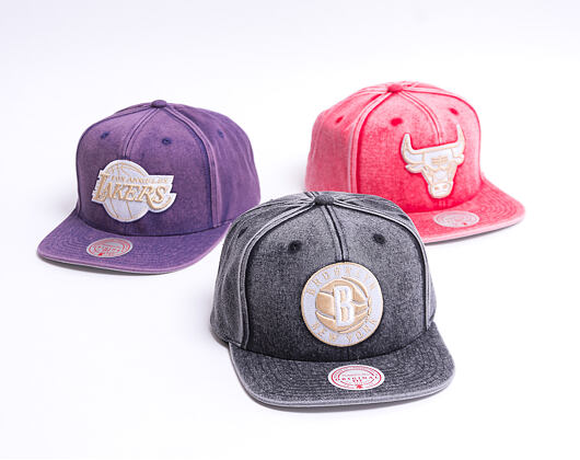 Kšiltovka Mitchell & Ness Brooklyn Nets JS18253 Snow Washed Natural