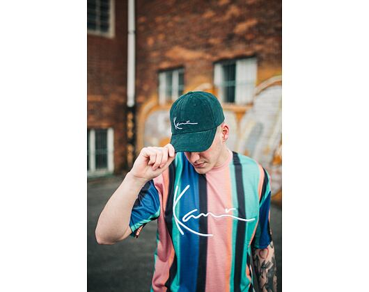 Kšiltovka Karl Kani Signature Cord Cap 7030216 Green/White