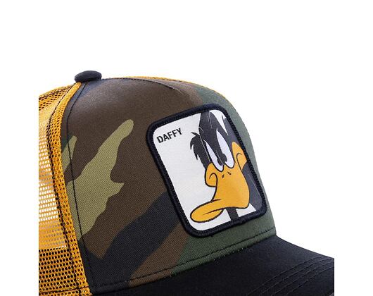 Kšiltovka Capslab Looney Tunes - Daffy Duck v.3 Trucker Camo / Yellow
