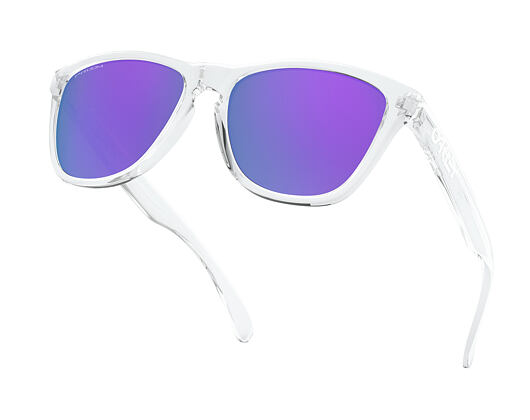 Sluneční Brýle Oakley Frogskins Polished Clear/Prizm Violet OO9013-H755