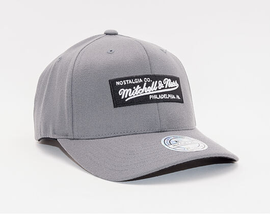 Kšiltovka Mitchell & Ness 589 Box Logo 110 Charcoal Grey