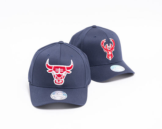 Kšiltovka Mitchell & Ness Milwaukee Bucks 624 Navy/Red/White