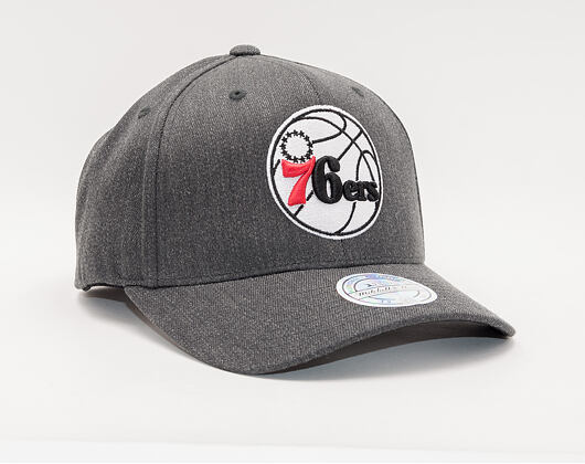 Kšiltovka Mitchell & Ness Philadelphia 76ers Charcoal Heather Team Pop