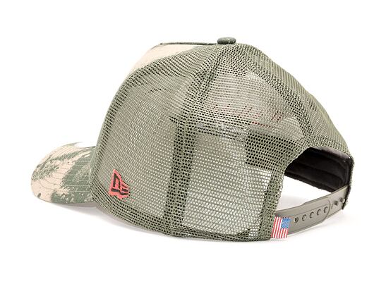 Kšiltovka New Era 9FORTY A-FRAME Trucker Ripstop Camo Brown
