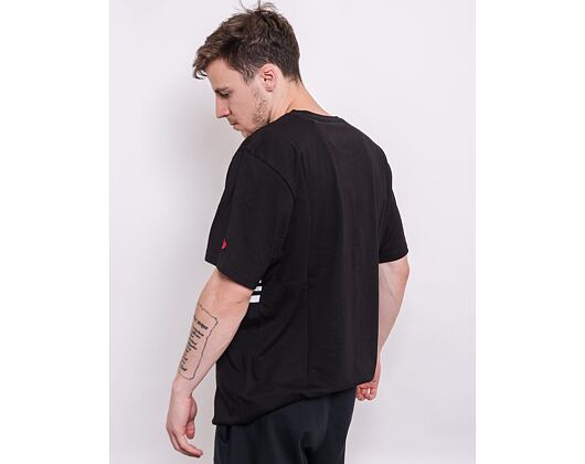 Triko New Era NBA Throw Back Tee Chicago Bulls Black