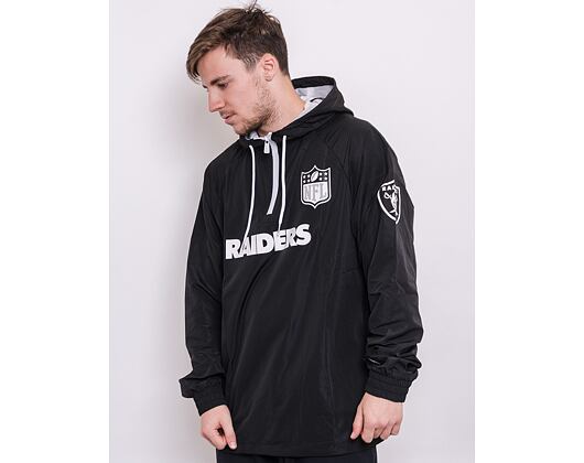 Bunda New Era NFL 1/4 Zip Windbreaker Oakland Raiders Black