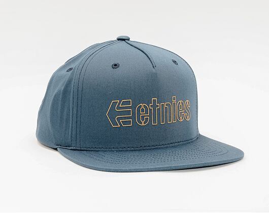 Kšiltovka ETNIES Corporate 5 Snapback Hat 470 NAVY/GOLD