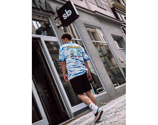Triko RIP N DIP Hang 10 Tee Blue & White Stripe Dye
