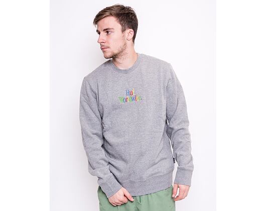 Mikina HUF Woz Pullover Grey Heather