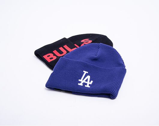 Kulich New Era MLB Wordmark Cuff Knit Los Angeles Dodgers Dark Royal