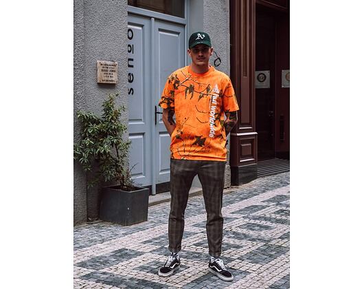 Triko HUF Realtree Peak Logo T-Shirt Orange