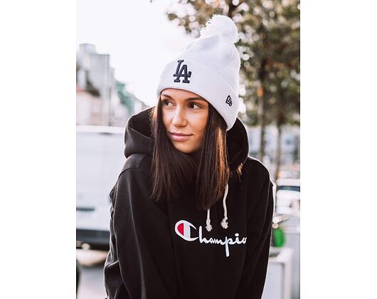 Dámský kulich New Era Bobble Knit Los Angeles Dodgers Optic White