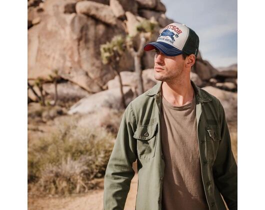 Kšiltovka Stetson Trucker Cap Great Plains 7751152 Geen/Stone/Blue