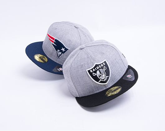 Kšiltovka New Era 59FIFTY NFL Heather Essential Oakland Raiders Fitted Heather Gray