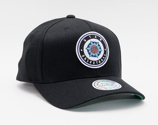 Kšiltovka Mitchell & Ness HWC Utah Jazz Black Varsity Patch 110 Snapback Black