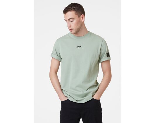Triko Helly Hansen YU Twin Logo T-Shirt 484 Eucalyptus