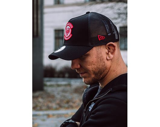 Kšiltovka New Era 9FORTY A-FRAME Trucker Motosport Black