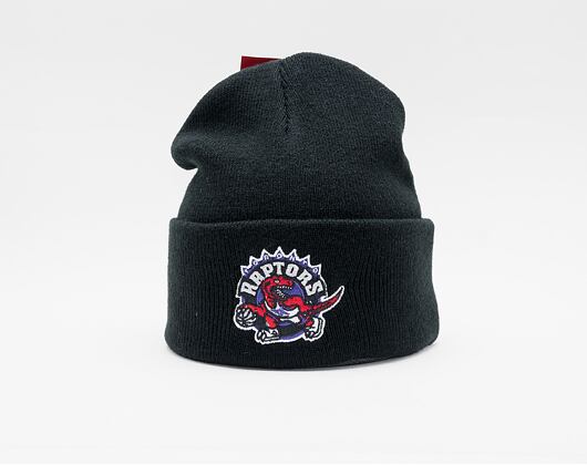 Kulich MItchell & Ness Toronto Raptors Team Logo Cuff Knit Black