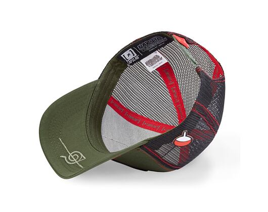 Kšiltovka Capslab Trucker - Naruto - Sasuke - Olive Green