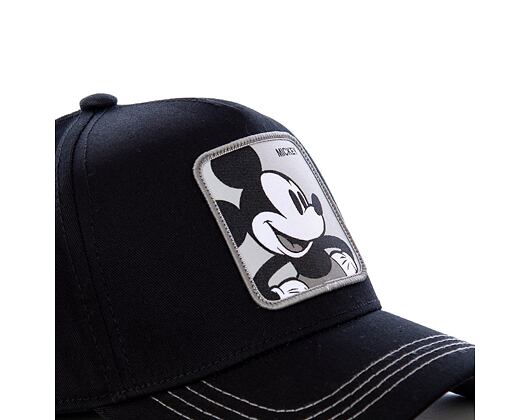 Kšiltovka Capslab Mickey Mouse Monochrome Trucker Black / Grey - MIC3