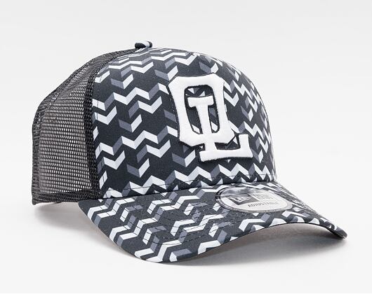 Kšiltovka New Era 9FORTY A-Frame Trucker monochrome pattern OLYLYO Snapback XPT / Optic White
