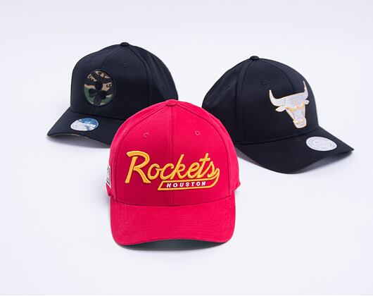 Kšiltovka Mitchell & Ness Houston Rockets 831 Vintage Tailscript Red