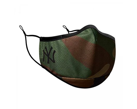 Rouška New Era Diamond Era New York Yankees Face Mask Woodland Camo