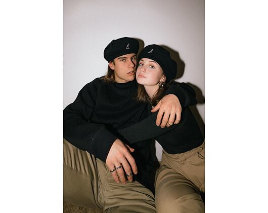 Baret Kangol Wool Jax Beret Black