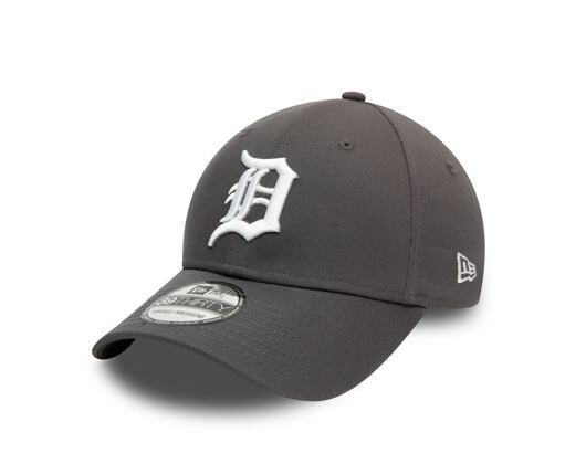 Kšiltovka New Era 39THIRTY MLB League Essential Detroit Tigers Stretch Fit Grey / Optic White