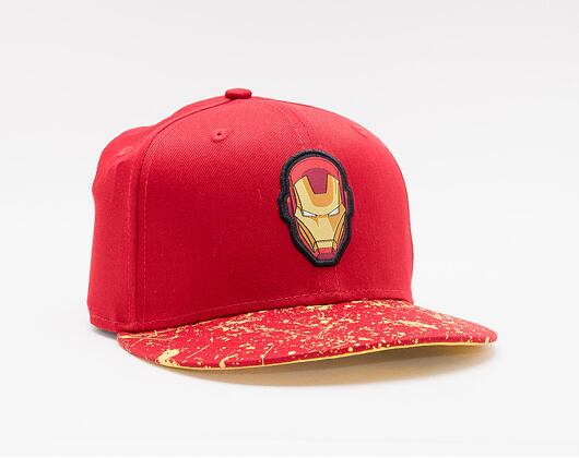 Dětská kšiltovka New Era 9FIFTY Kids Paint Splat Visor Ironman Snapback Red