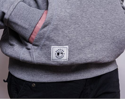 Mikina New Era MLB Heritage Pull Over Hoody Los Angeles Dodgers Light Grey Heather