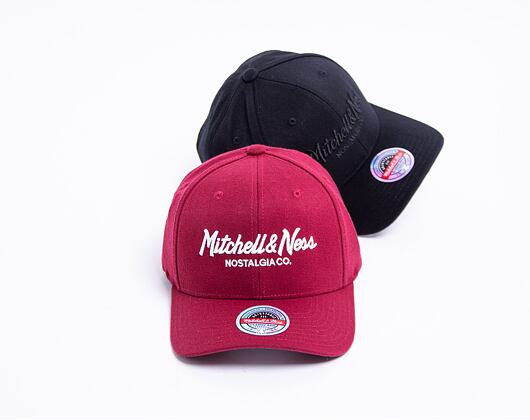 Kšiltovka Mitchell & Ness - Branded Pinscript Classic Red - Burgundy / White