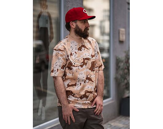 Triko Karl Kani Signature Camo Tee Sand 6030262