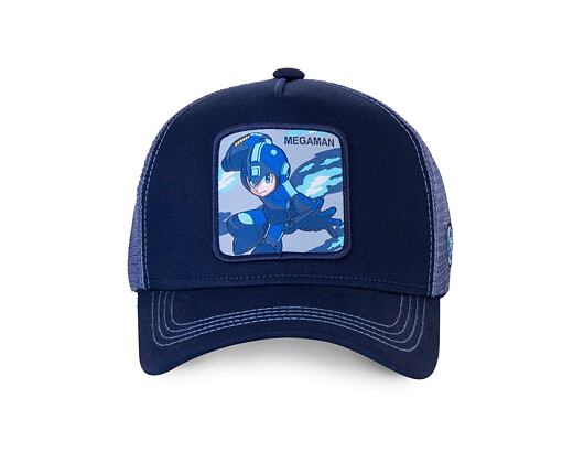 Kšiltovka Capslab Trucker (MEGAMAN) Blue HER3