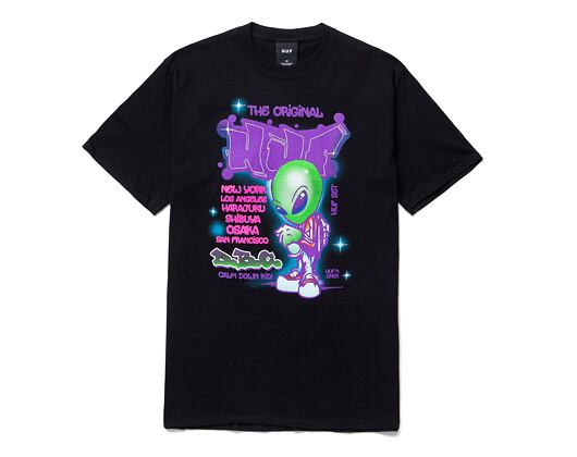 Triko HUF UFO T-Shirt Black