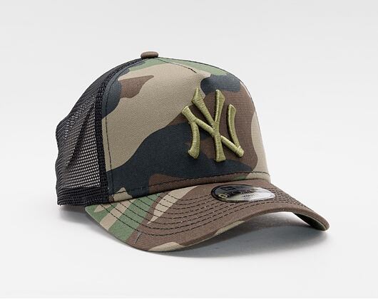 Dětská Kšiltovka New Era 9FORTY Kids Trucker MLB Kids Camo New York Yankees Snapback Woodland Camo /