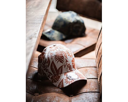Kšiltovka New Era 9FORTY Hibiscus Print Strapback Stone