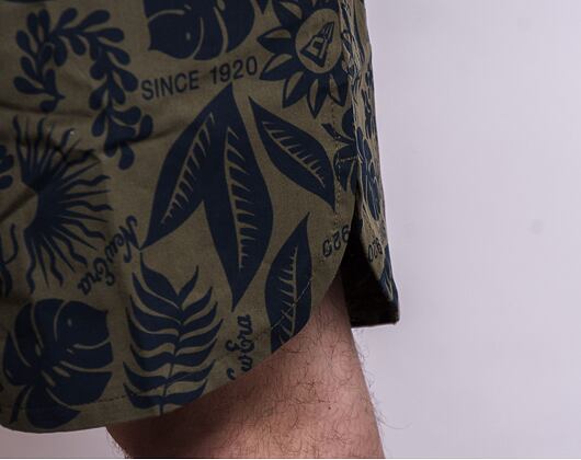 Kraťasy New Era Floral All Over Print New Olive / Navy