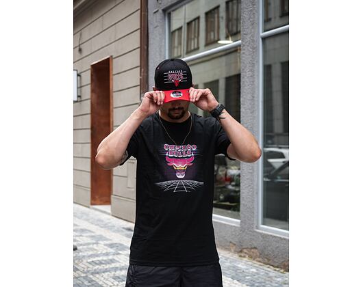 Triko New Era NBA Futuristic Graphic Chicago Bulls Black