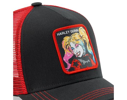 Kšiltovka Capslab Batman - Harley Quinn Trucker Black / Red