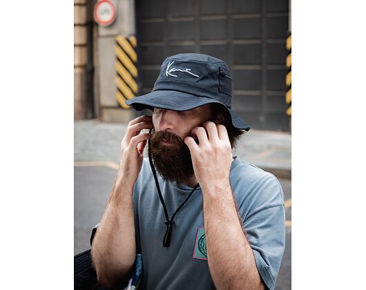 Klobouk Karl Kani KK Signature Fisher Hat Black