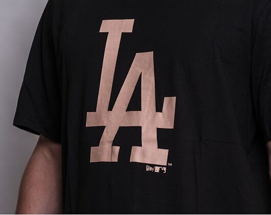 Triko New Era MLB Seasonal Team Logo Tee Los Angeles Dodgers Black / Biscuit