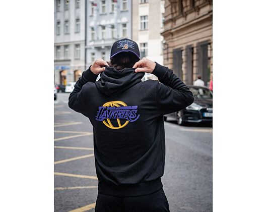 Mikina New Era NBA Neon Pull Over Hoody Los Angeles Lakers Black