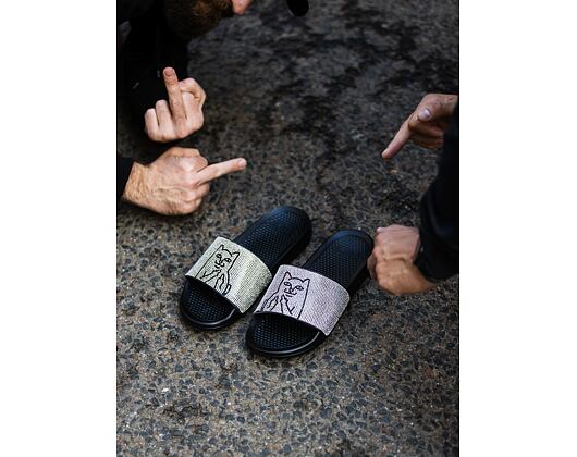 Pantofle RIP N DIP Lord Nermal Slides RND5024 Rhinestone Black